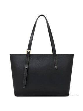 Soft Faux Leather Tote Bag Adjustable Strap Work Office Handbag